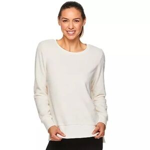 GAIAM Lux Faux Fur Pullover - Gardenia